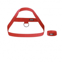 Harnais elasthanne bdsm rouge