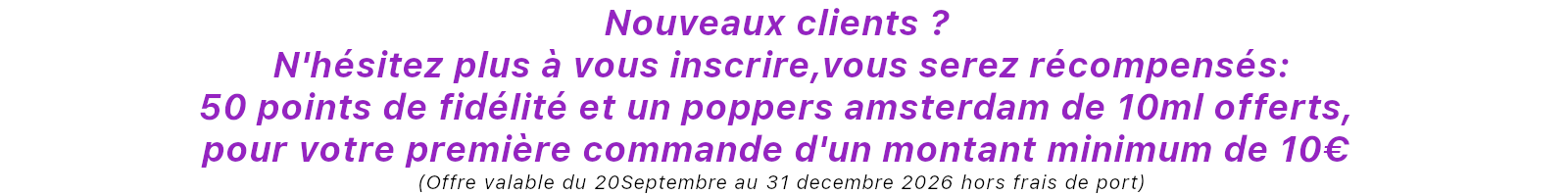 Nouveaux clients
