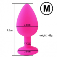 Plug poire anale m